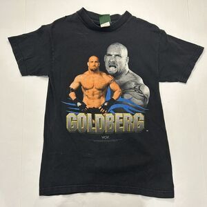 Vintage Goldberg WCW WWE 1998 Licensed Black T-Shirt Youth Size L WrestleMania
